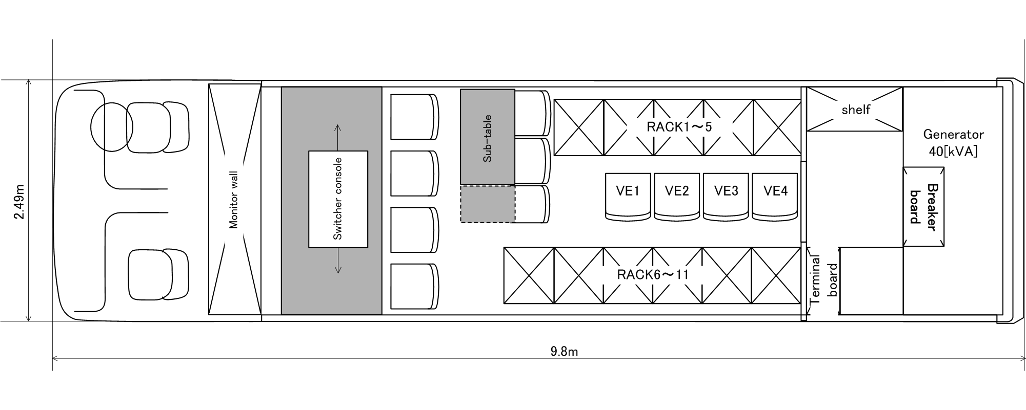 See interior layout